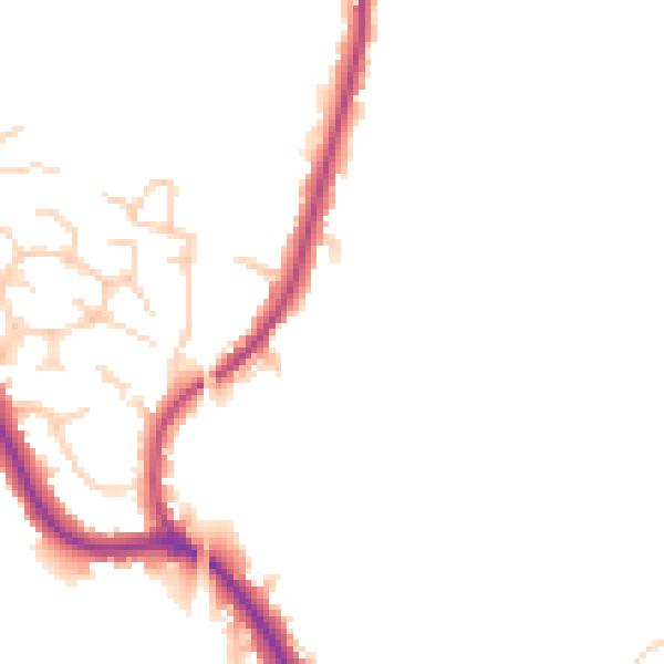 Daytime road noise heatmap for WN1 2SR