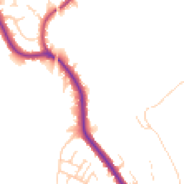 Daytime road noise heatmap for WN1 2SW
