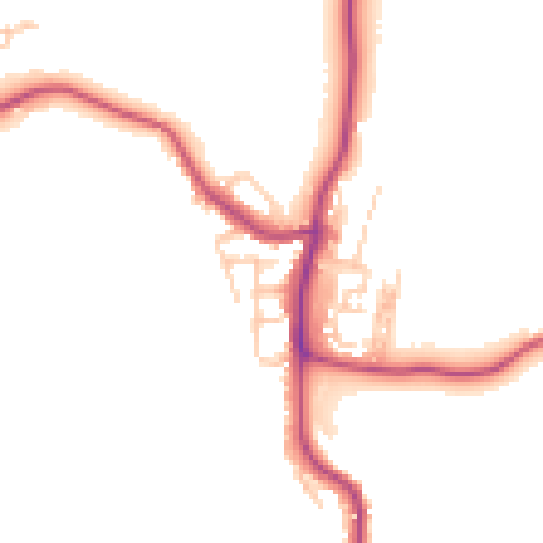 Daytime road noise heatmap for WN1 2TJ