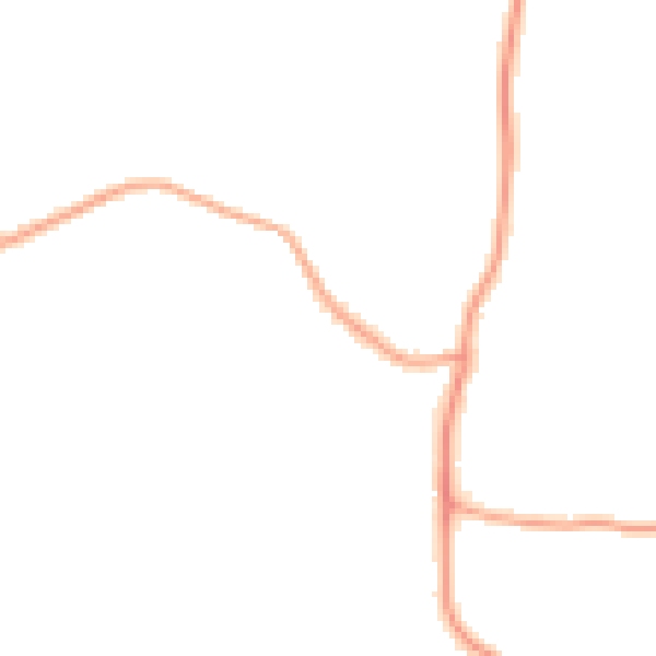 Night-time road noise heatmap for WN1 2TW