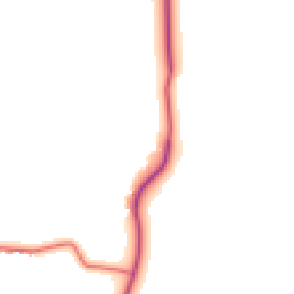 Daytime road noise heatmap for WN1 2XA
