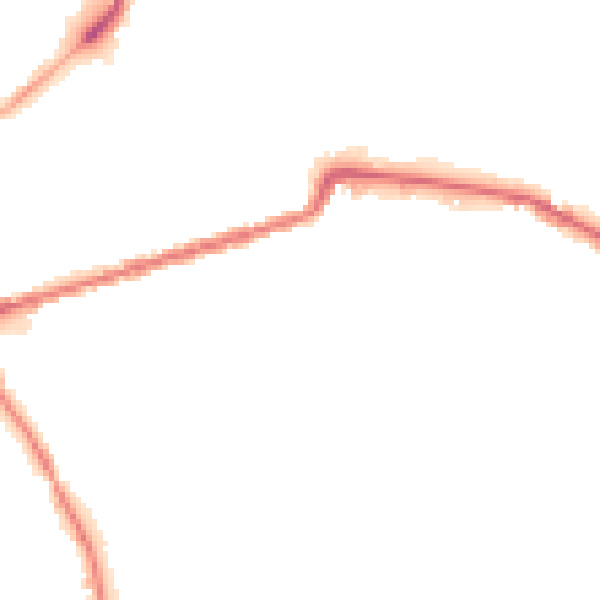 Night-time road noise heatmap for WN1 3DA