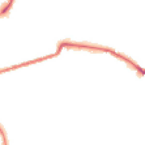 Night-time road noise heatmap for WN1 3DL