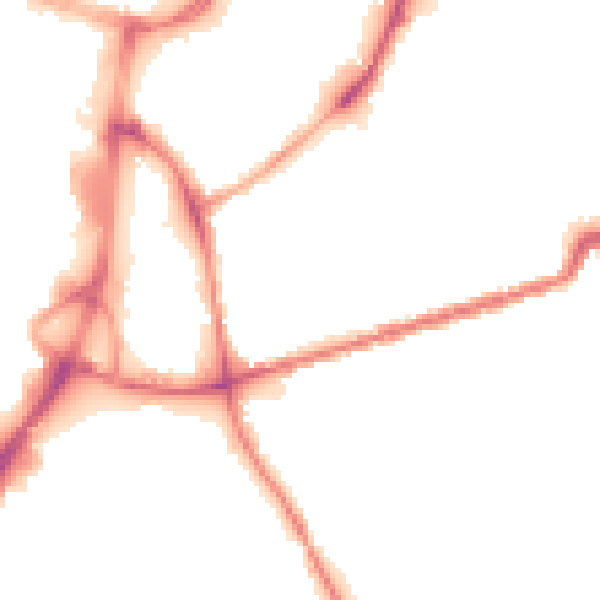 Night-time road noise heatmap for WN1 3EN