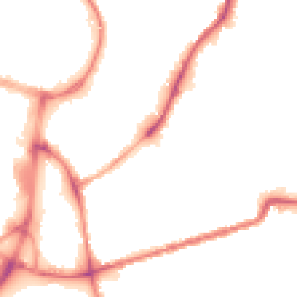 Night-time road noise heatmap for WN1 3LZ