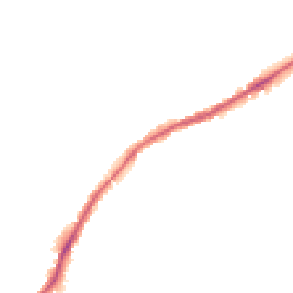 Night-time road noise heatmap for WN2 1BL