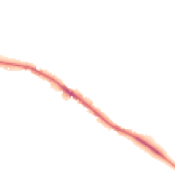 Night-time road noise heatmap for WN2 2DD