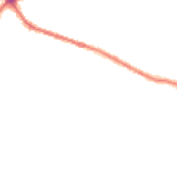 Night-time road noise heatmap for WN2 3RW