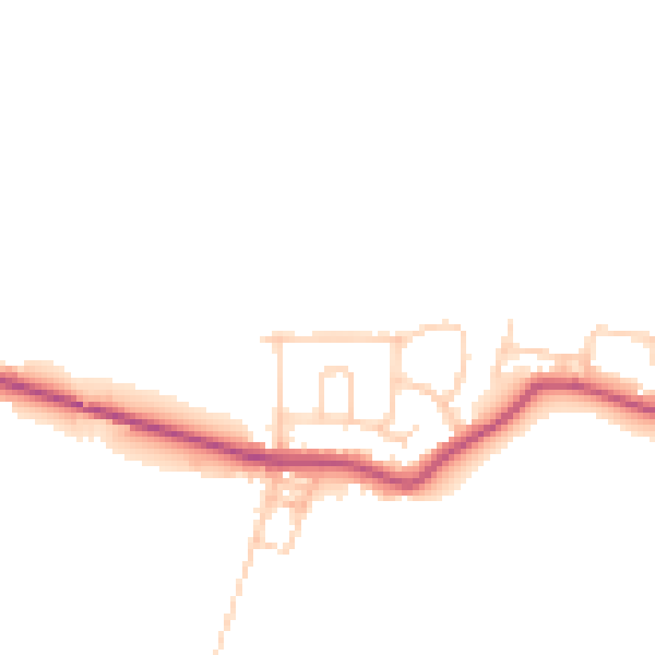 Daytime road noise heatmap for WN2 4AQ