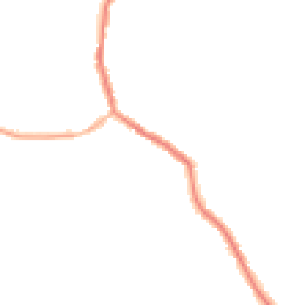 Night-time road noise heatmap for WN2 4UB