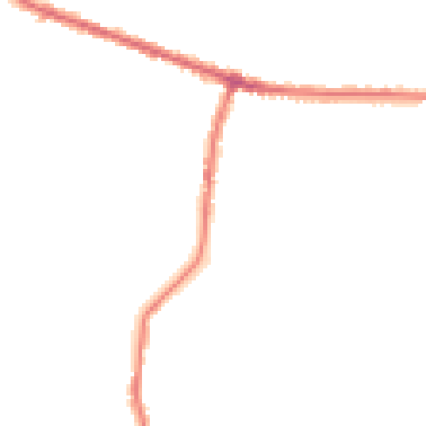 Night-time road noise heatmap for WN2 4XF