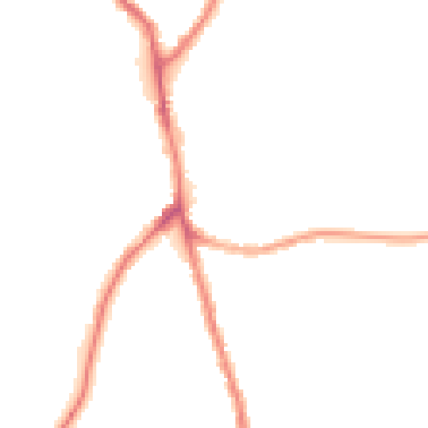 Night-time road noise heatmap for WN2 5FS
