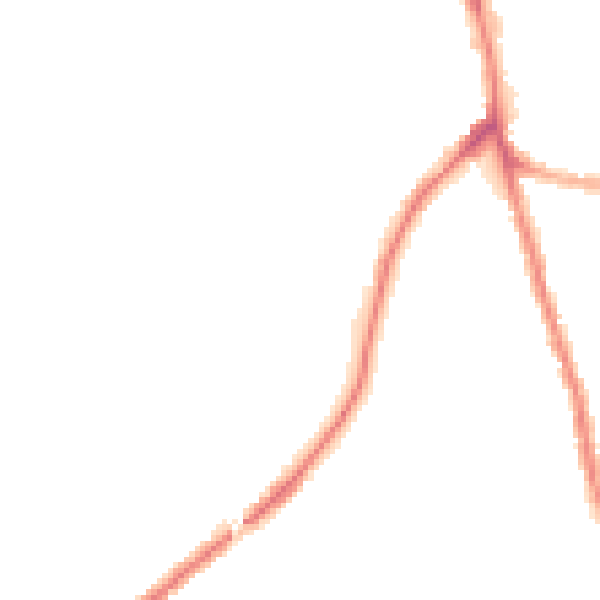 Night-time road noise heatmap for WN2 5JQ