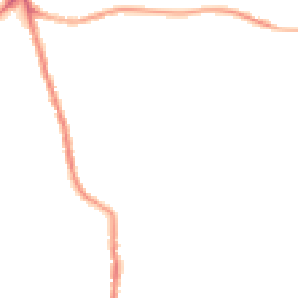 Night-time road noise heatmap for WN2 5PQ