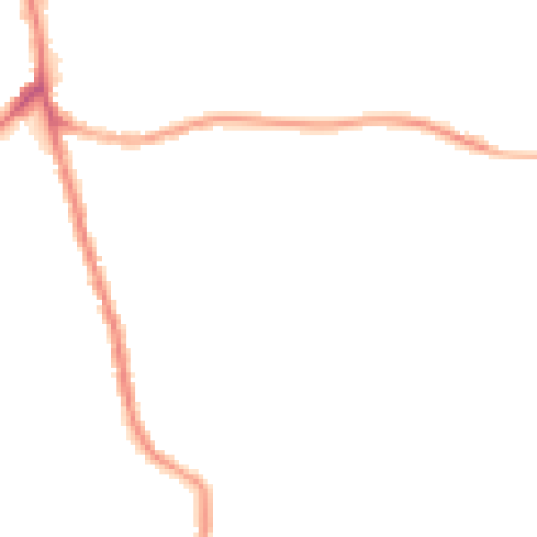 Night-time road noise heatmap for WN2 5PY