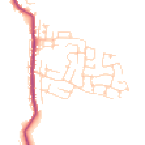 Daytime road noise heatmap for WN2 5XL