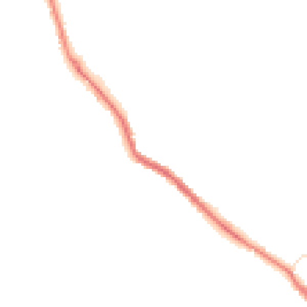Night-time road noise heatmap for WN3 4TG