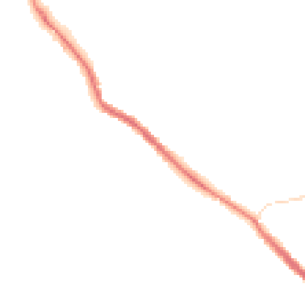 Night-time road noise heatmap for WN3 4UL