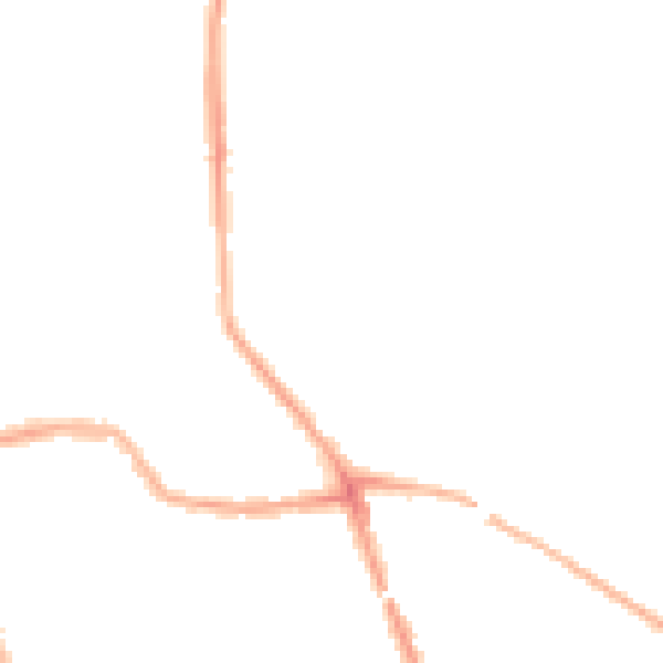 Night-time road noise heatmap for WN4 0AH