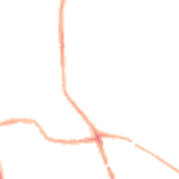 Night-time road noise heatmap for WN4 0AJ
