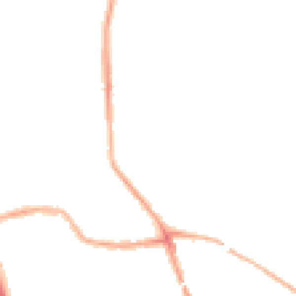 Night-time road noise heatmap for WN4 0AL