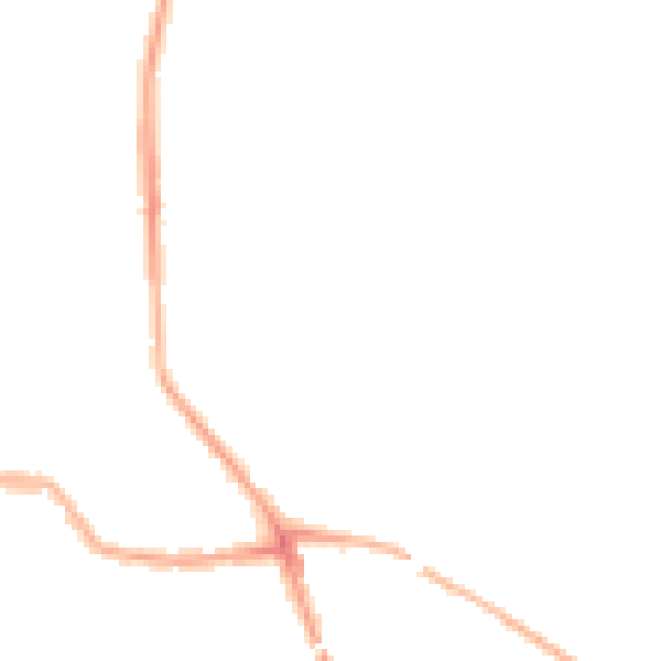 Night-time road noise heatmap for WN4 0AN