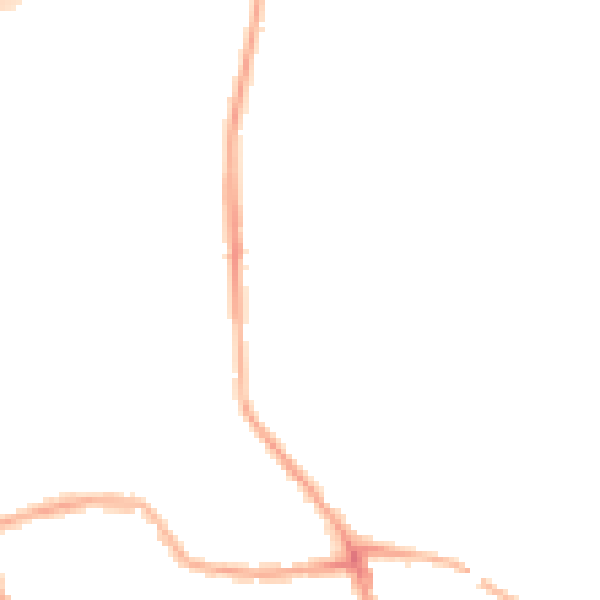 Night-time road noise heatmap for WN4 0AP