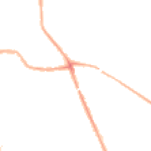 Night-time road noise heatmap for WN4 0AR
