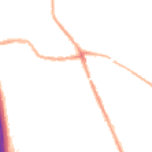 Night-time road noise heatmap for WN4 0AS