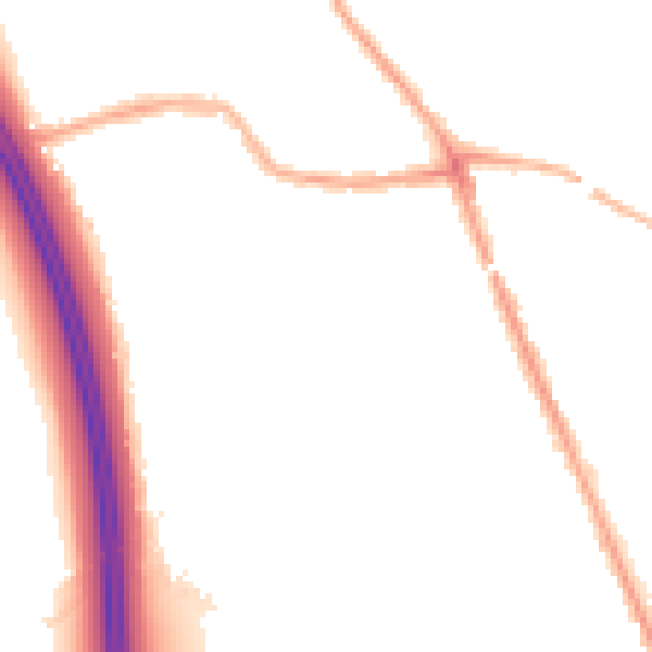 Night-time road noise heatmap for WN4 0AU