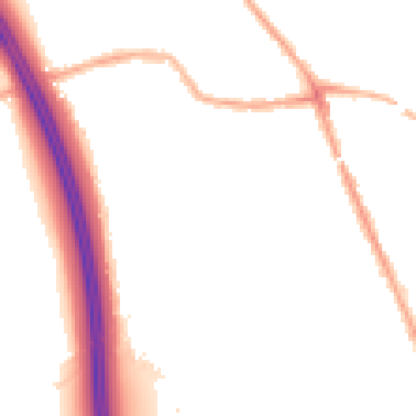 Night-time road noise heatmap for WN4 0AX