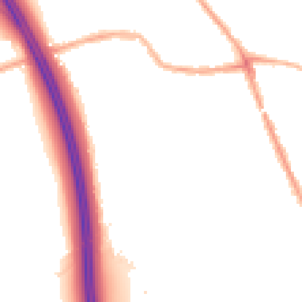 Night-time road noise heatmap for WN4 0AY