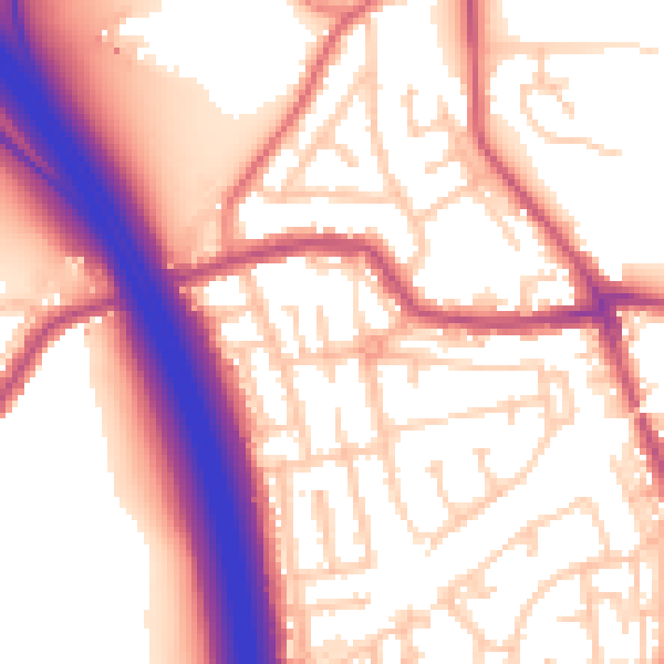Daytime road noise heatmap for WN4 0BG