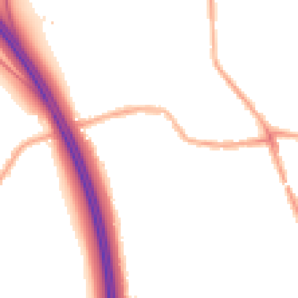 Night-time road noise heatmap for WN4 0BG