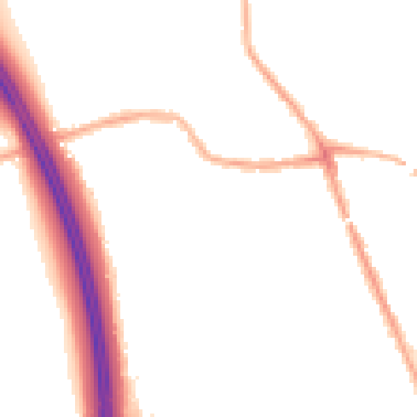 Night-time road noise heatmap for WN4 0BH