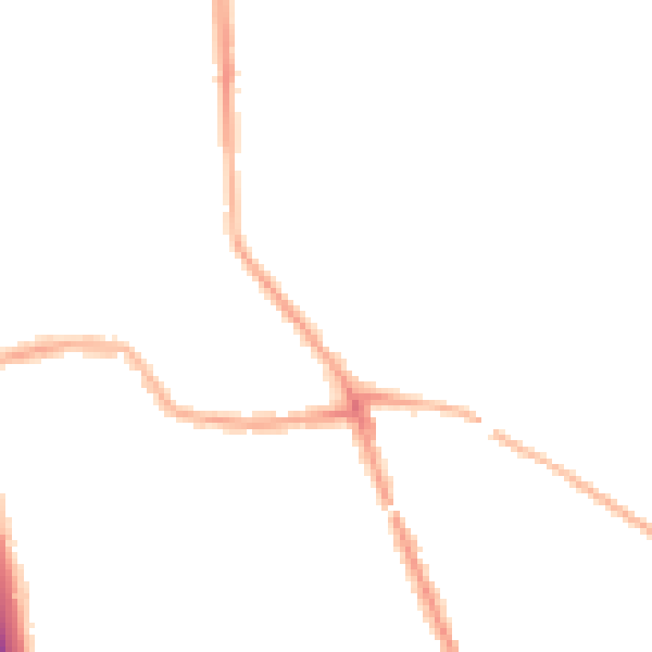 Night-time road noise heatmap for WN4 0BS