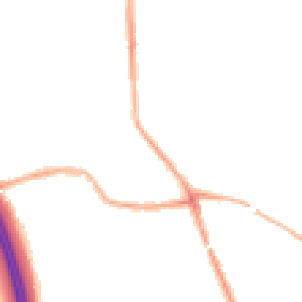 Night-time road noise heatmap for WN4 0DD