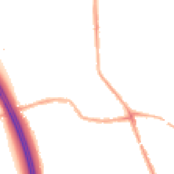 Night-time road noise heatmap for WN4 0DE
