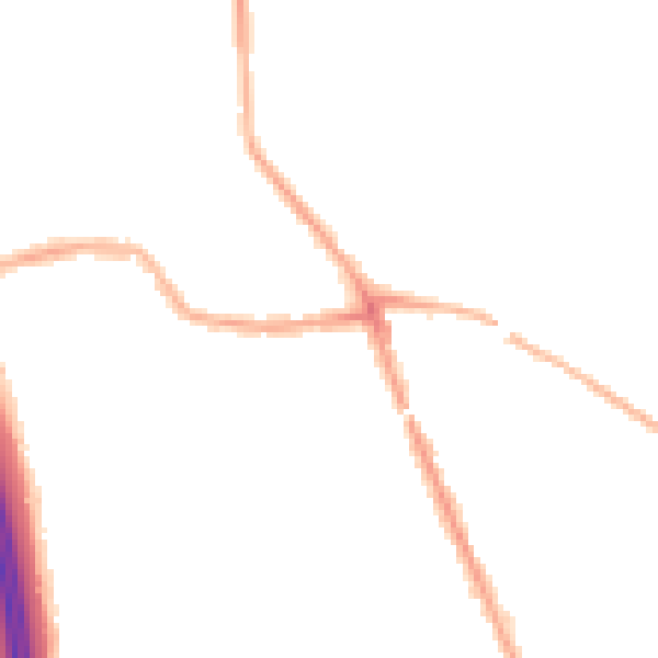 Night-time road noise heatmap for WN4 0DH
