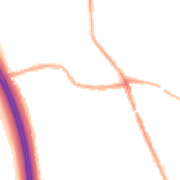 Night-time road noise heatmap for WN4 0DL