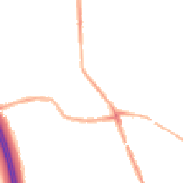 Night-time road noise heatmap for WN4 0DQ