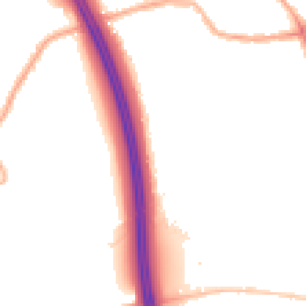 Night-time road noise heatmap for WN4 0LP
