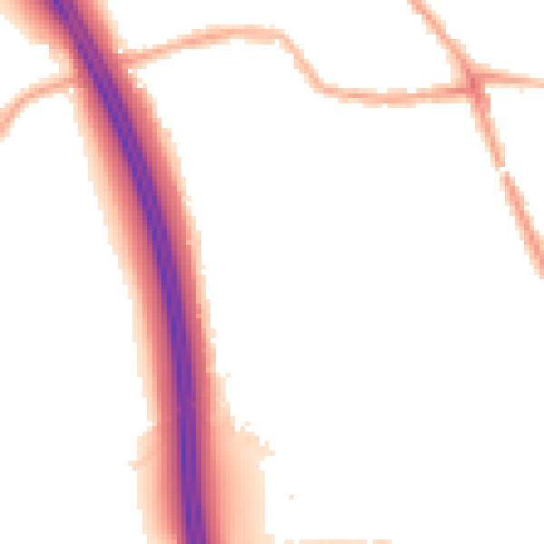 Night-time road noise heatmap for WN4 0LS