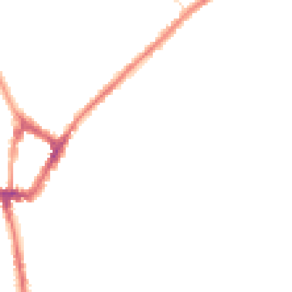 Night-time road noise heatmap for WN4 8PJ