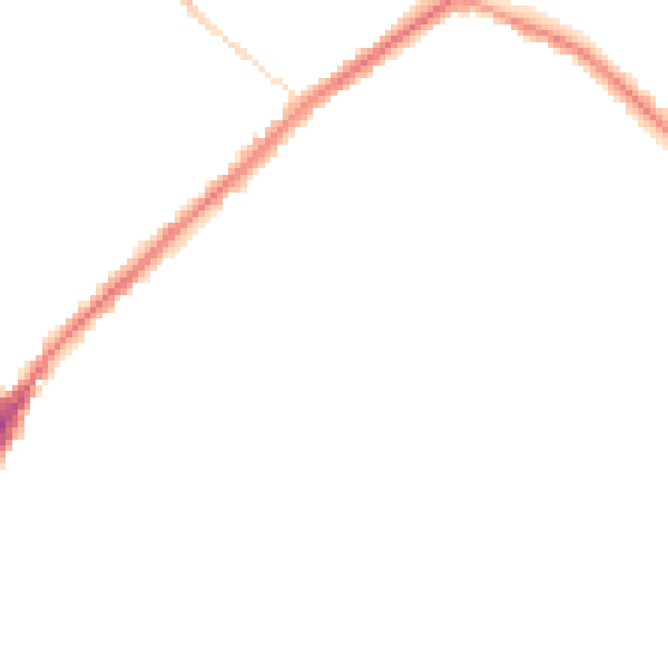 Night-time road noise heatmap for WN4 8PT