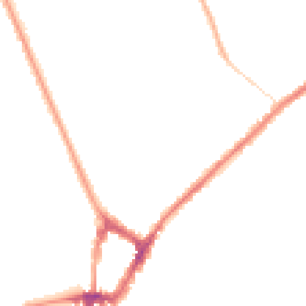 Night-time road noise heatmap for WN4 8QU