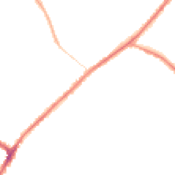 Night-time road noise heatmap for WN4 8RQ
