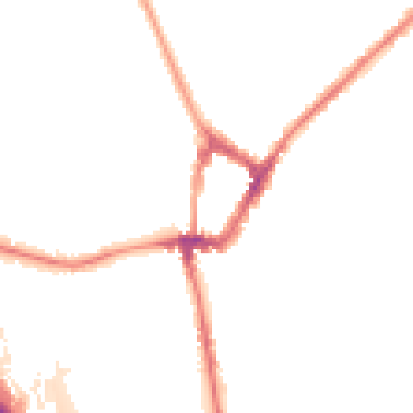 Night-time road noise heatmap for WN4 9AF