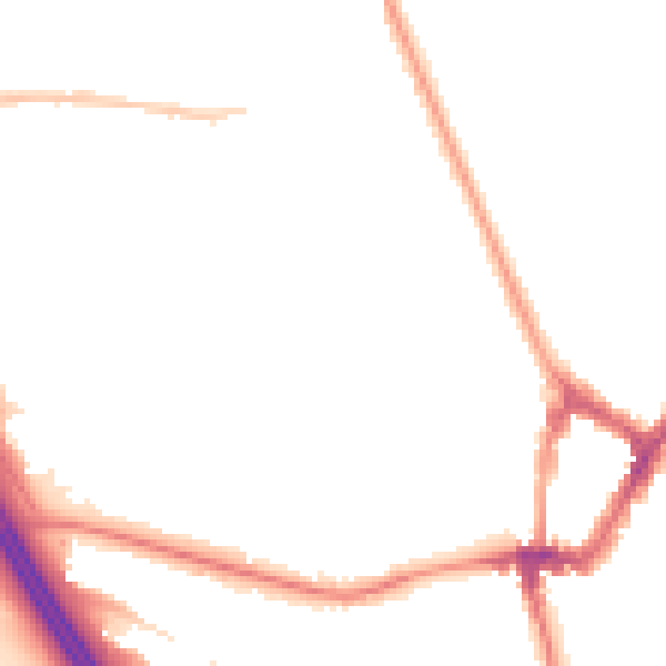 Night-time road noise heatmap for WN4 9BE