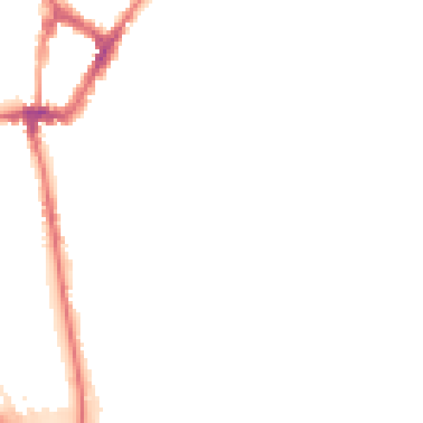 Night-time road noise heatmap for WN4 9EY
